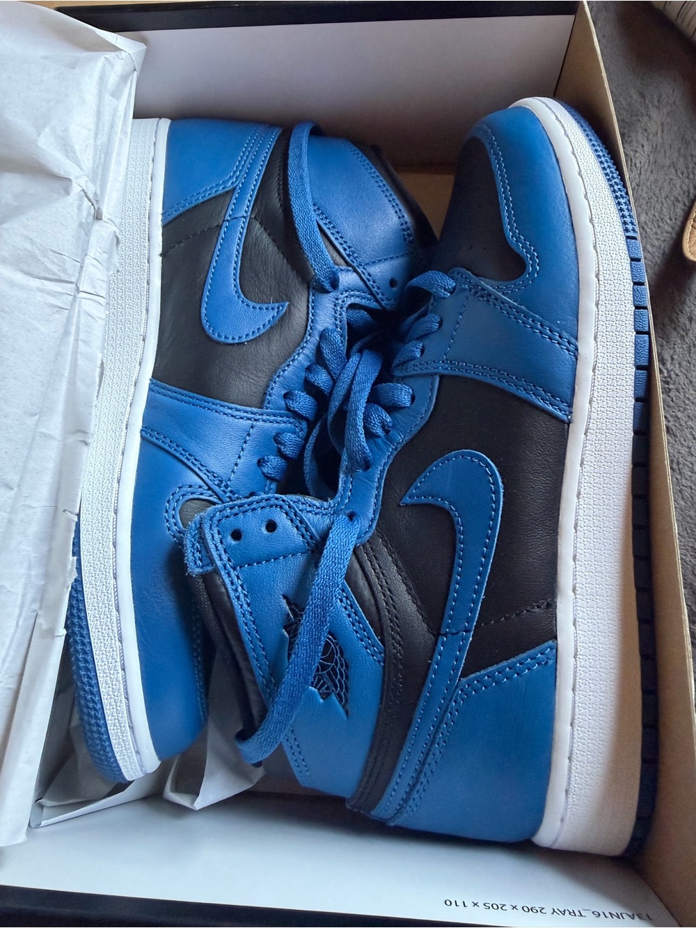 Nike Air Jordan 1 Low - Blue and Black Men's Sneakers